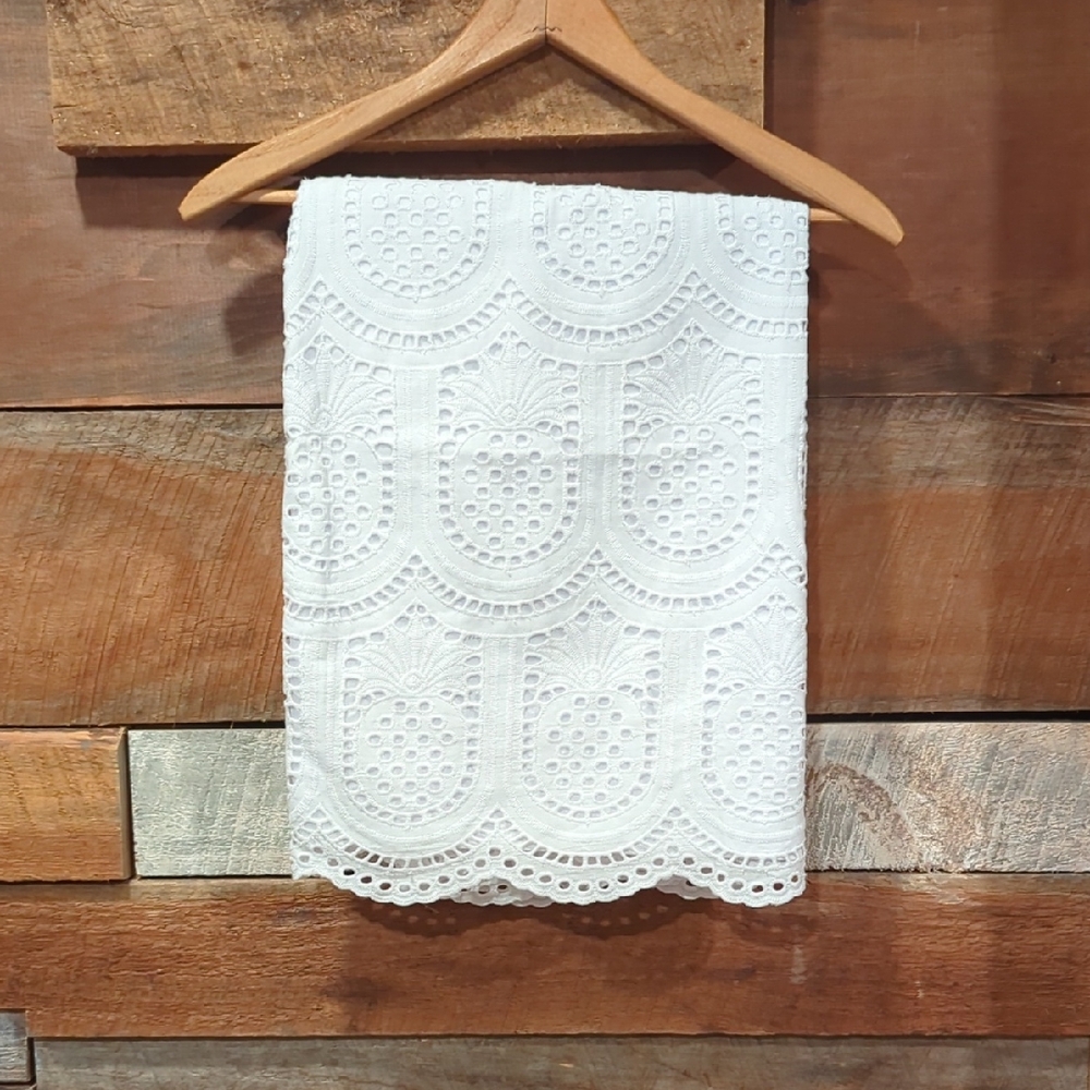 Talbots White Embellished Midi Skirt for Weddings